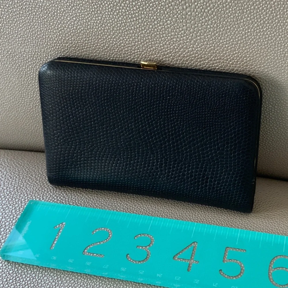 AMI Alexandre Mattiussi leather black card case